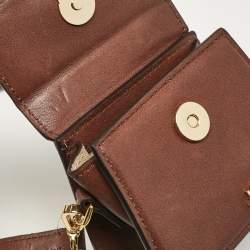 Jacquemus Dark Brown Leather Mini Le Chiquito Top Handle Bag