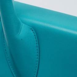 Jacquemus Light Blue Leather Grand Le Chiquito Top Handle Bag