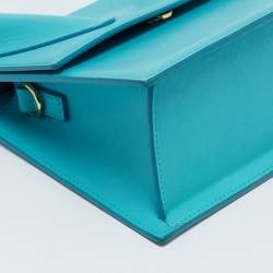 Jacquemus Light Blue Leather Grand Le Chiquito Top Handle Bag
