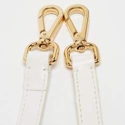 Jacquemus White Leather Le Chiquito Moyen Top Handle Bag