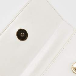 Jacquemus White Leather Le Chiquito Moyen Top Handle Bag