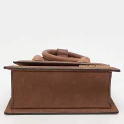 Pre Owned Jacquemus Brown Leather Le Chiquito Noeud Top Handle Bag