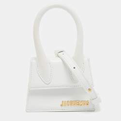 Jacquemus White Leather Le Chiquito Mini Bag