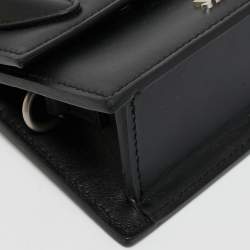 Pre Owned Jacquemus Black Leather Mini Le Chiquito Top Handle Bag