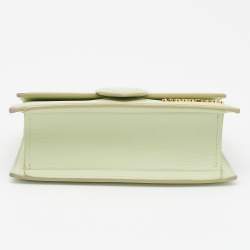 Jacquemus Light Green Leather Le Bambino Mini Top Handle Bag.