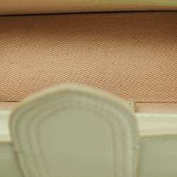 Jacquemus Light Green Leather Le Bambino Mini Top Handle Bag.