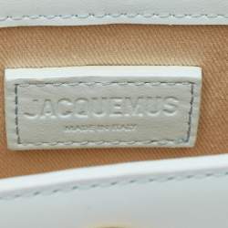 Jacquemus Light Blue Leather Mini Le Chiquito Top Handle Bag