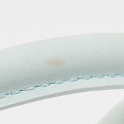 Jacquemus Light Blue Leather Mini Le Chiquito Top Handle Bag