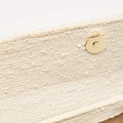 مملوكة مسبقًا Jacquemus Off White Canvas Long Le Chiquito Top Handle Bag