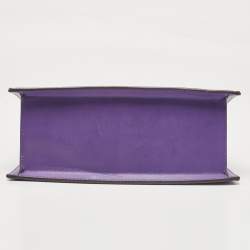 Pre Owned Jacquemus Purple Leather Grand Le Chiquito Top Handle Bag