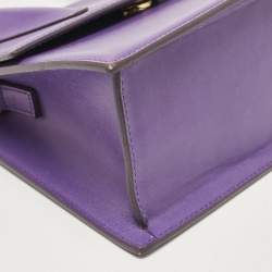 Pre Owned Jacquemus Purple Leather Grand Le Chiquito Top Handle Bag