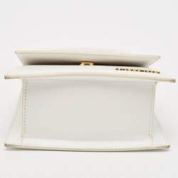 Pre Owned Jacquemus White Leather Le Chiquito Moyen Top Handle Bag