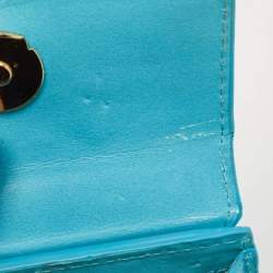 Jacquemus Light Blue Leather Mini Le Chiquito Montagne Top Handle Bag