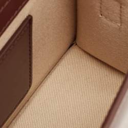 Pre Owned Jacquemus Dark Brown Leather Le Grand Bambino Top Handle Bag