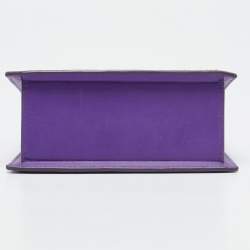 Jacquemus Purple Leather Le Chiquito Noeud Top Handle Bag