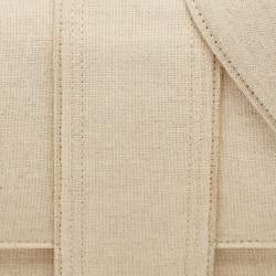 Pre Owned Jacquemus Light Beige Fabric Le Bambinou Top Handle Bag