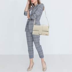 Pre Owned Jacquemus Light Beige Fabric Le Bambinou Top Handle Bag