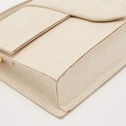 Pre Owned Jacquemus Light Beige Fabric Le Bambinou Top Handle Bag