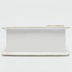 Pre Owned Jacquemus White Leather Le Chiquito Noeud Top Handle Bag