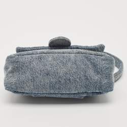 Jacquemus Blue Denim Le Petit Bambimou Shoulder Bag