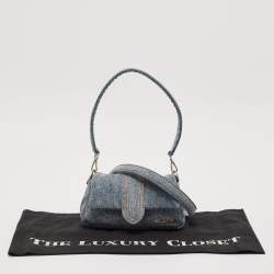 Jacquemus Blue Denim Le Petit Bambimou Shoulder Bag