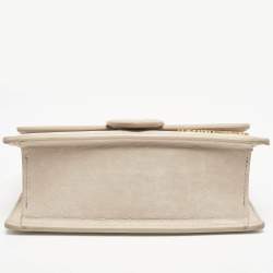 Pre Owned Jacquemus Beige Nubuck Leather Mini Le Bambino Top Handle Bag
