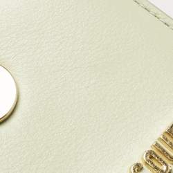 Jacquemus Light Green Leather Mini Le Chiquito Top Handle Bag