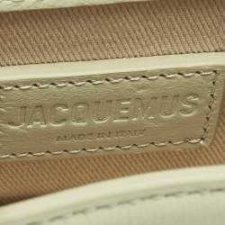 Jacquemus Light Green Leather Mini Le Chiquito Top Handle Bag