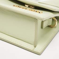 Jacquemus Light Green Leather Mini Le Chiquito Top Handle Bag