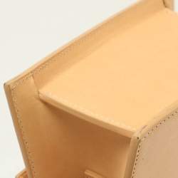 Jacquemus Light Brown Leather Le Chiquito Moyen Top Handle Bag