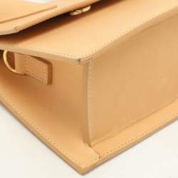 Jacquemus Light Brown Leather Le Chiquito Moyen Top Handle Bag