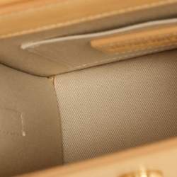 Jacquemus Light Brown Leather Le Chiquito Moyen Top Handle Bag