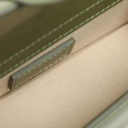 Jacquemus Green Leather Le Bambino Mini Top Handle Bag