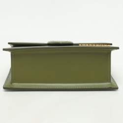 Jacquemus Green Leather Le Bambino Mini Top Handle Bag