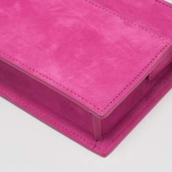 Jacquemus Pink Nubuck Leather Le Sac Ciuciu Shoulder Bag