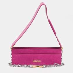 Jacquemus Pink Nubuck Leather Le Sac Ciuciu Shoulder Bag