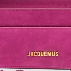 Jacquemus Pink Nubuck Leather Le Sac Ciuciu Shoulder Bag