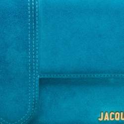 Pre Owned Jacquemus Blue Suede Le Bambino Long Shoulder Bag