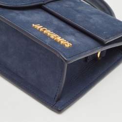 Jacquemus Navy Blue Le Grand Bambino Top Handle Bag