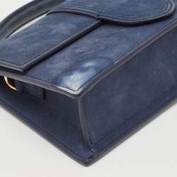 Jacquemus Navy Blue Le Grand Bambino Top Handle Bag