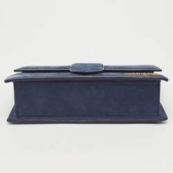 Jacquemus Navy Blue Le Grand Bambino Top Handle Bag