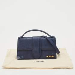 Jacquemus Navy Blue Le Grand Bambino Top Handle Bag