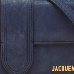 Jacquemus Navy Blue Le Grand Bambino Top Handle Bag