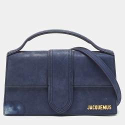 Jacquemus Navy Blue Le Grand Bambino Top Handle Bag