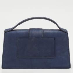 Jacquemus Navy Blue Le Grand Bambino Top Handle Bag