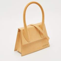 Jacquemus Tan Leather Grand Le Chiquito Top Handle Bag