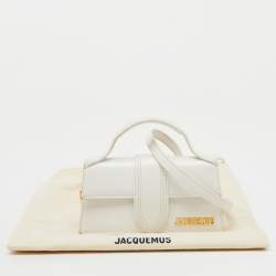 Jacquemus White Leather The Bambino Les Classiques Top Handle Bag