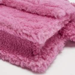 Jacquemus Pink Shearling Le Bambidou Shoulder Bag