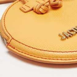 Jacquemus Orange Leather Le Pitchou Coin Purse
