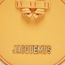 Jacquemus Orange Leather Le Pitchou Coin Purse